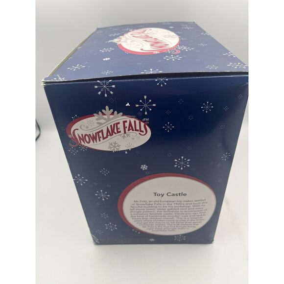 Snowflake Falls 8 Piece Porcelain Toy Castle Set Christmas Village Decor - Picture 8 of 12